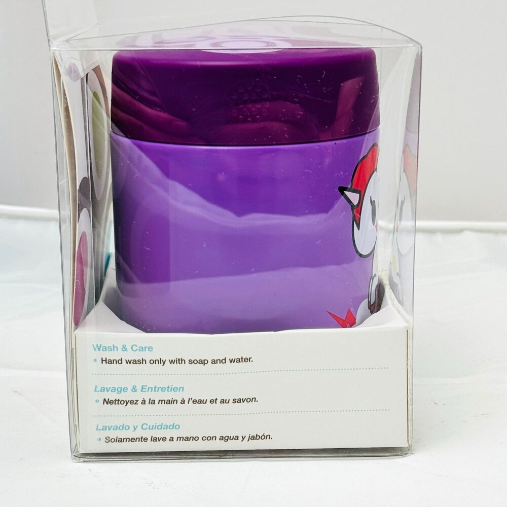 Tokidoki x Zoli Toki Dine Insulated Food Jar 12oz Purple Unicorn BPA-Free - Picture 6 of 6